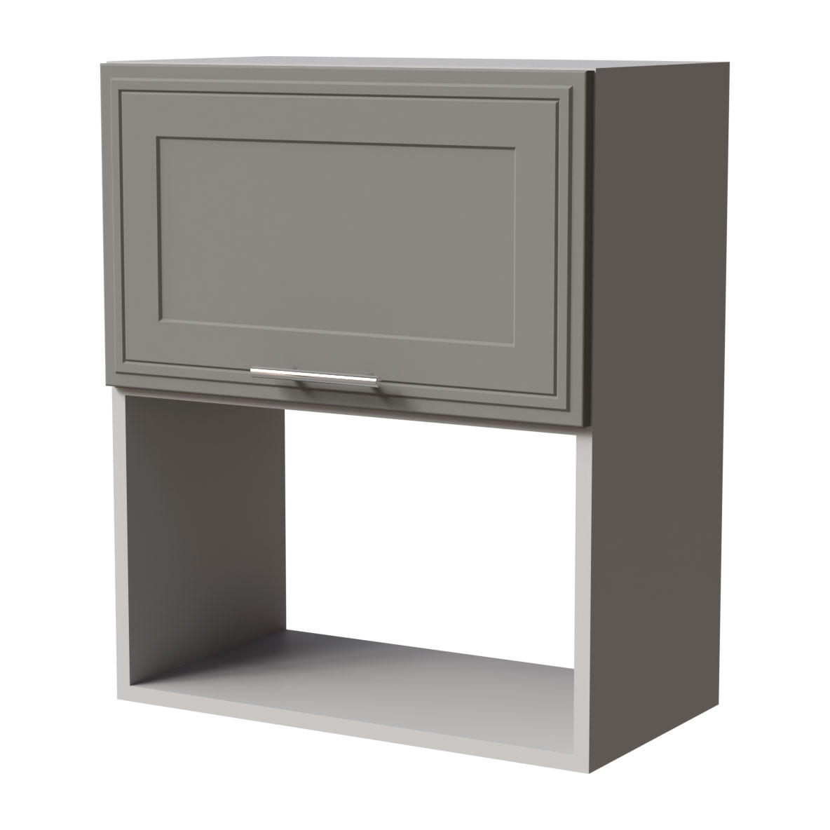 MIKROWELLENUMBAUSCHRANK Salo W2MK/60 Grau / Dust Grey Matt 60 / 32,5 / 72cm - Grau, Holz/Holzwerkstoff (60/72/32.5cm) - Feldmann-Wohnen