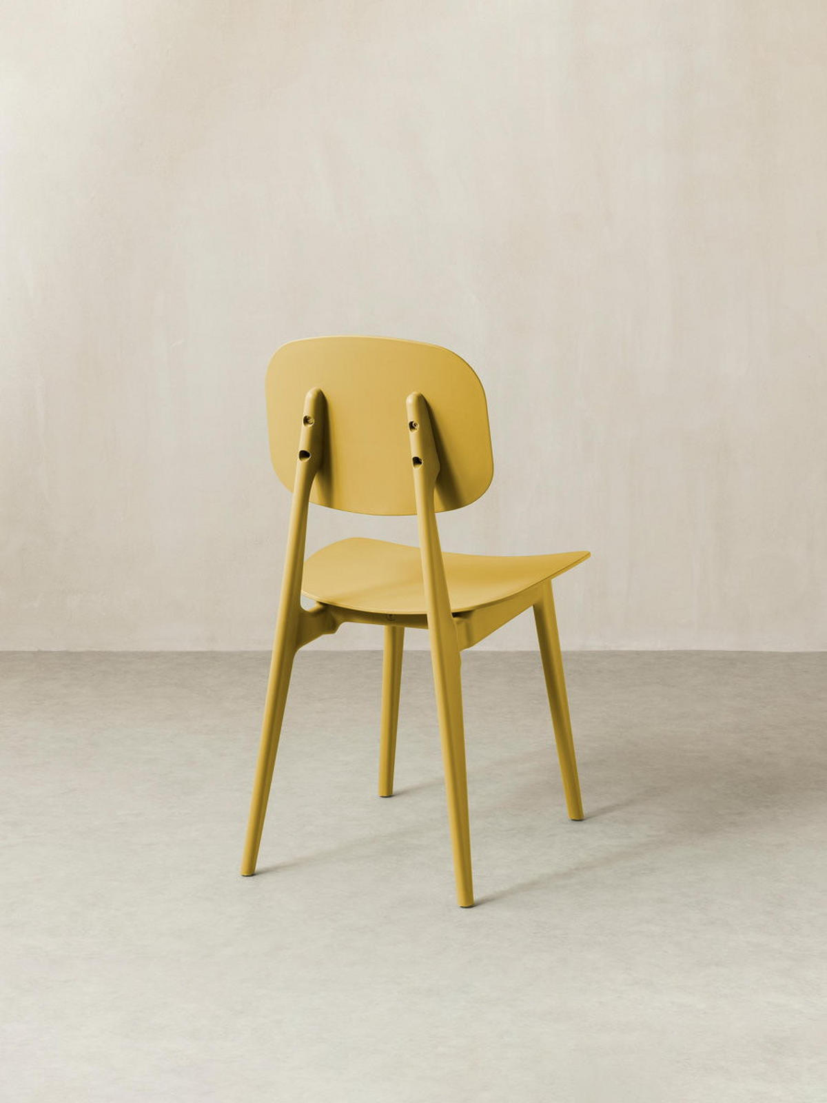 STUHL Helm Senf 43 cm x 82.5 cm - Dunkelgelb, Kunststoff (43/82/51cm) - Kenay Home