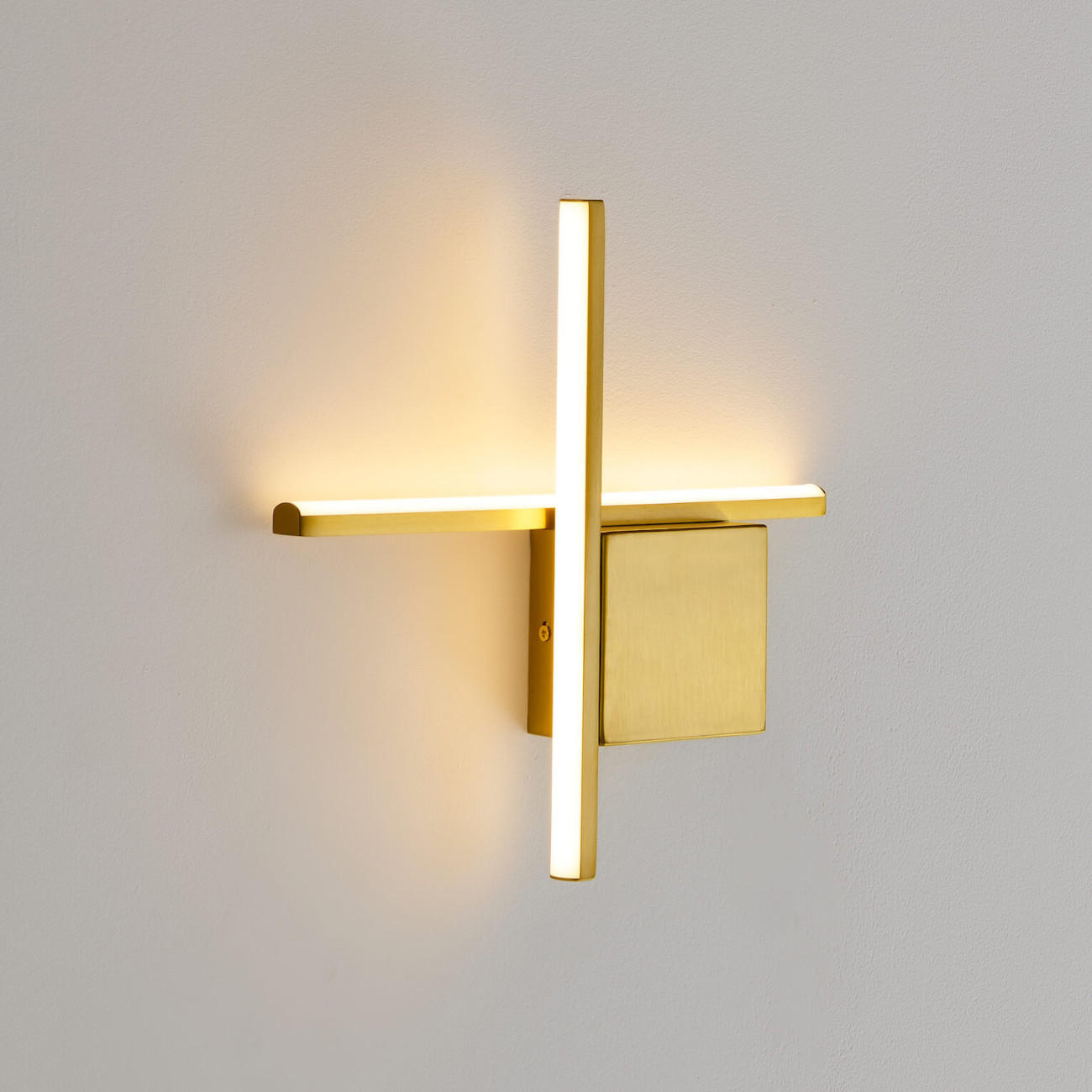 WANDLEUCHTE Fabio, Messing, 30cm - Goldfarben, Metall (30/30/30cm) - KOSILUM