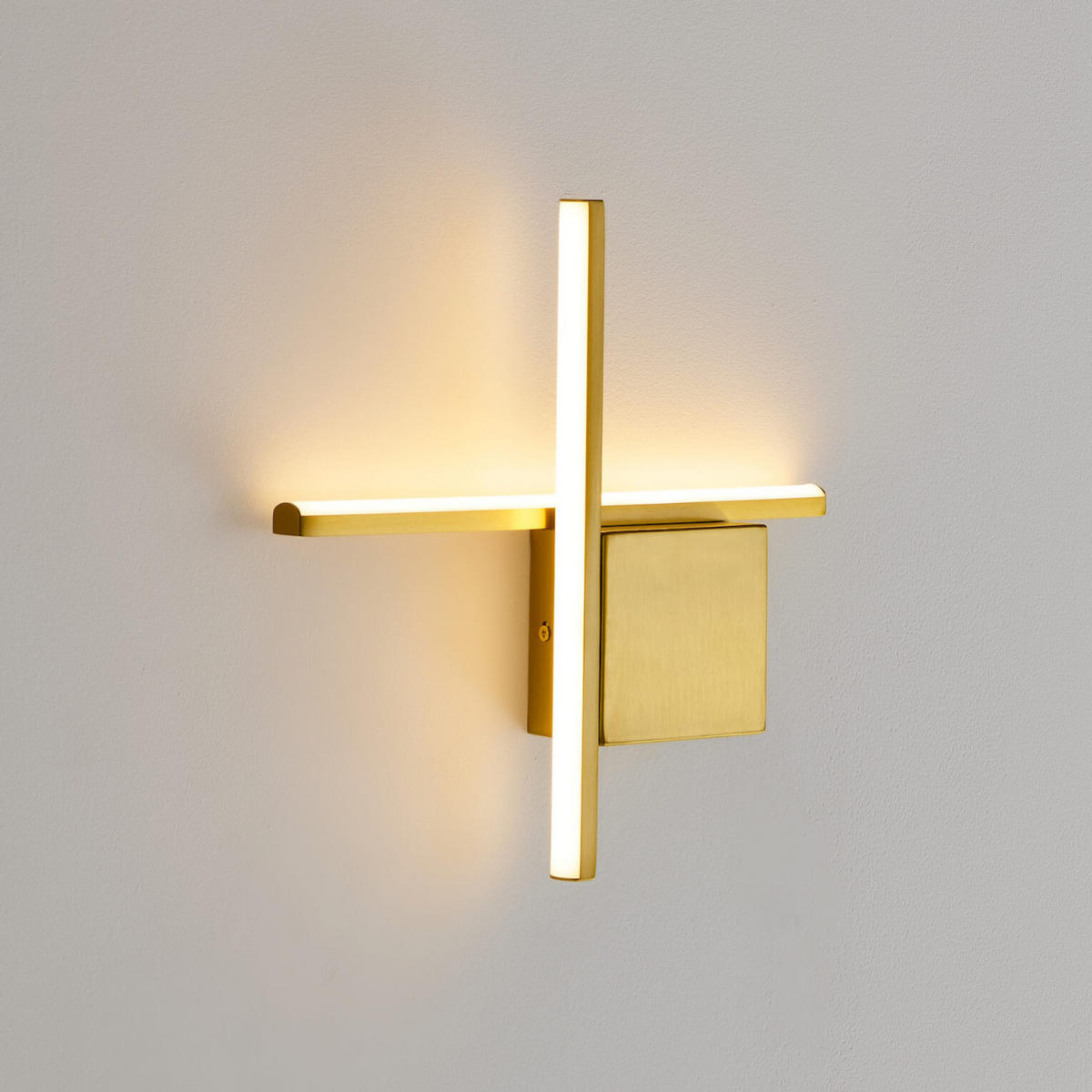 WANDLEUCHTE Fabio, Messing, 30cm - Goldfarben, Metall (30/30/30cm) - KOSILUM