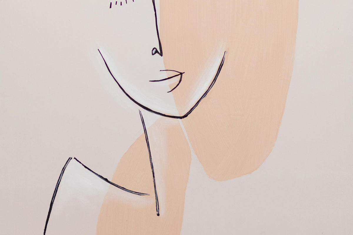 ACRYLBILD HANDGEMALT 60/90 cm - Pink, Holz/Textil (60/90cm) - KUNSTLOFT