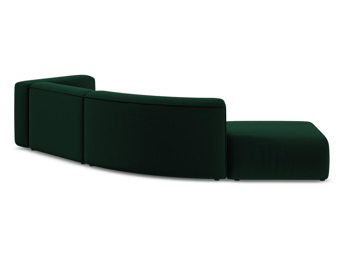 ECKSOFA Chenille Stoff Schwarz - Schwarz, Kunststoff/Textil (318/318cm) - Makamii