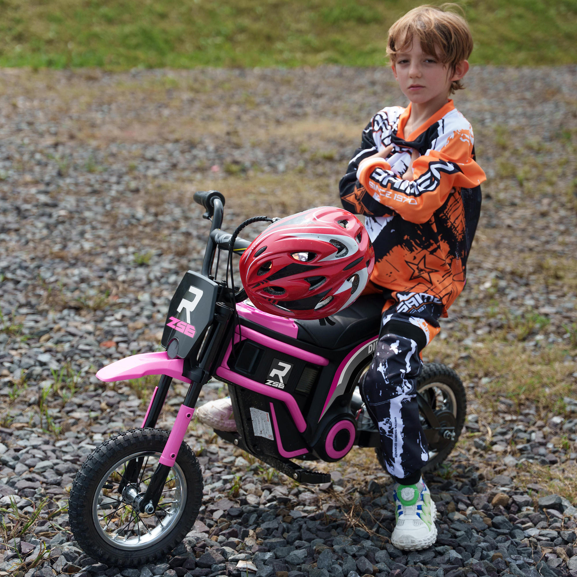 ELEKTRO Motorrad Kinder Elektromotorrad mit 24V 350W Motor, 8-16 KMH Rosa - Rosa, Kunststoff (119/64/76.5cm) - HOMCOM