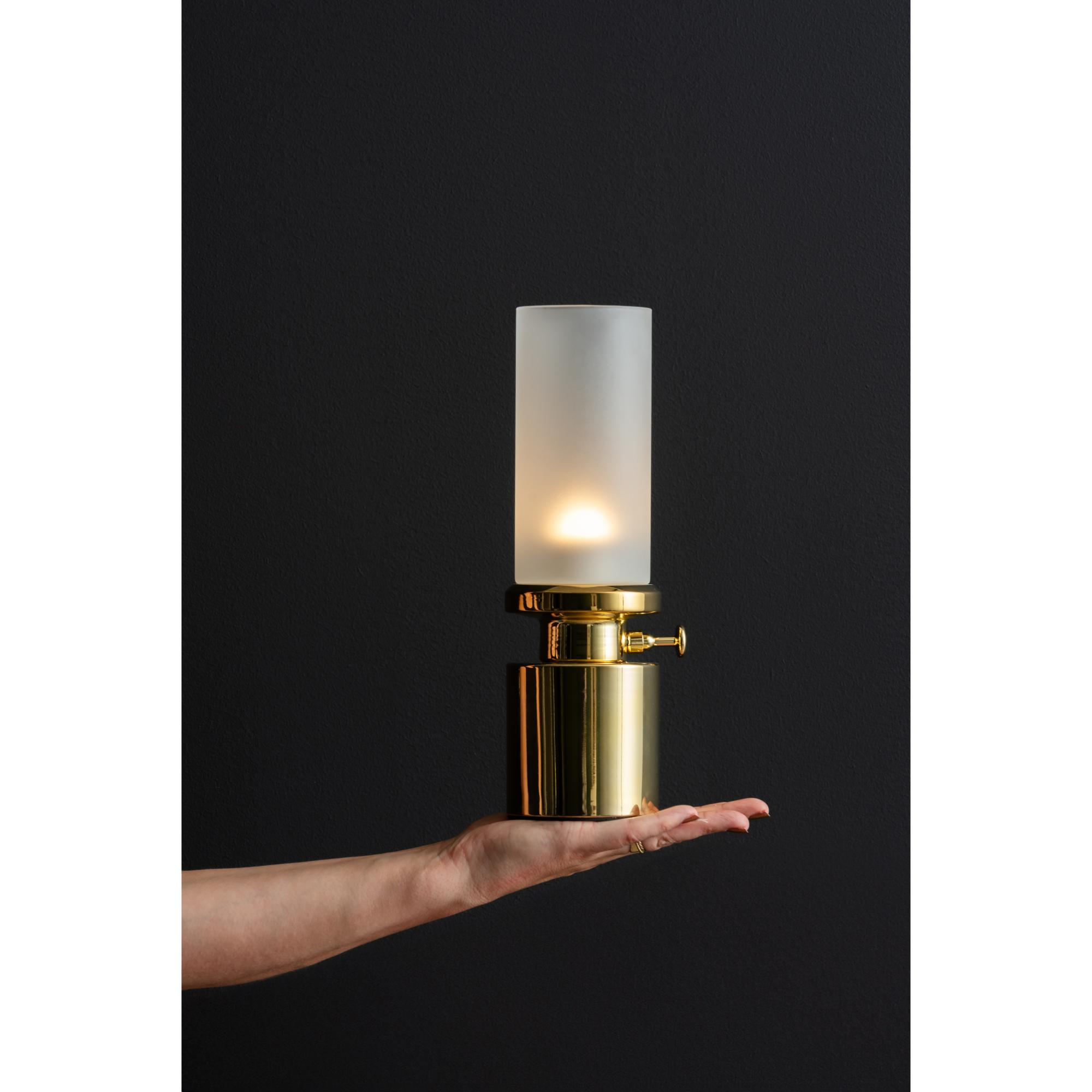 TISCHLAMPE Camp LED Gold 9/9/29.5 cm - Goldfarben, Metall (9/9/29.5cm) - Leitmotiv