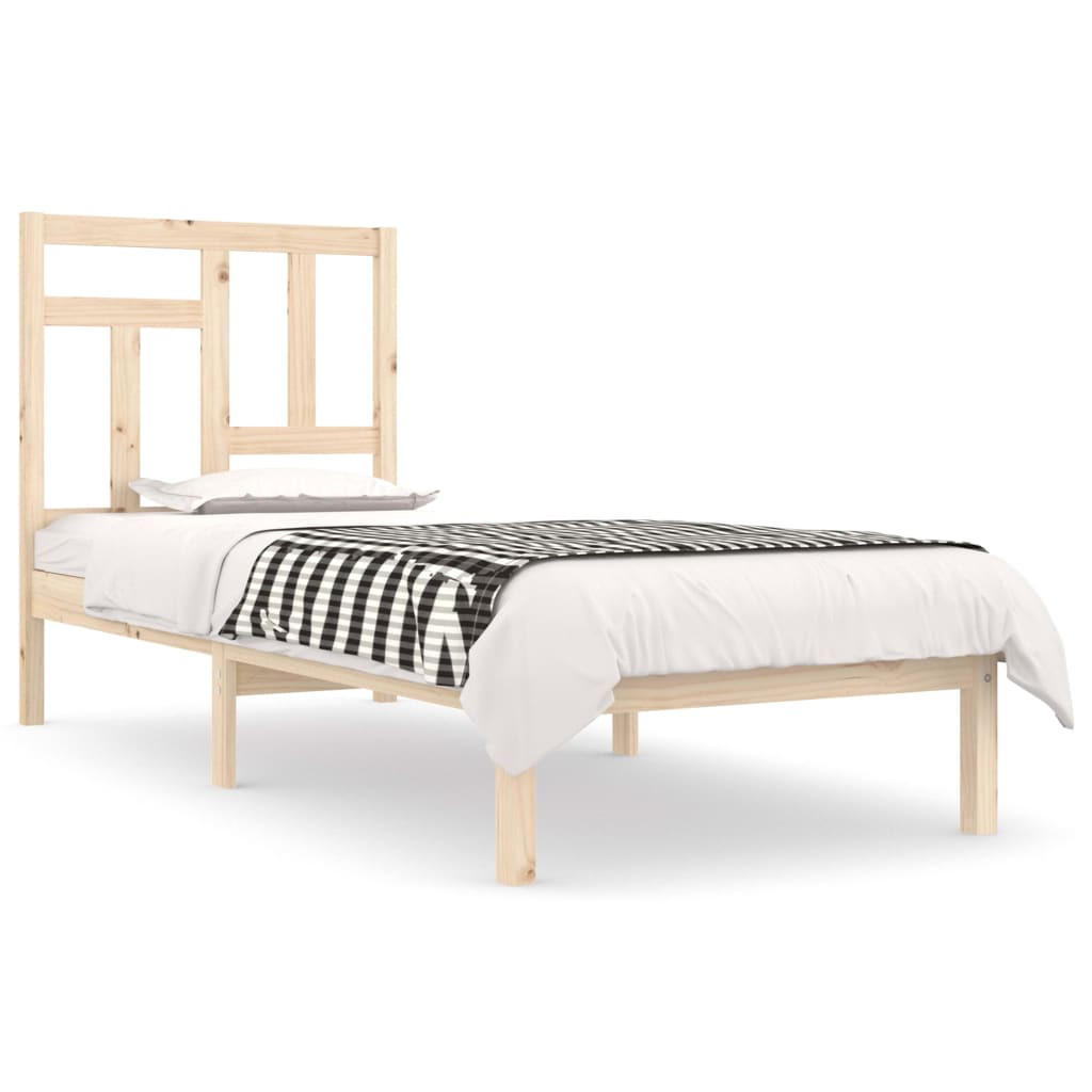 BETT Necaise 95.5/195.5 cm - Braun, Holz (90/190cm) - Nettlife