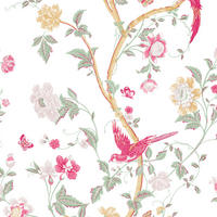 VLIESTAPETE Sommerpalast - Pink, Papier/Kunststoff (52/1000cm) - LAURA ASHLEY