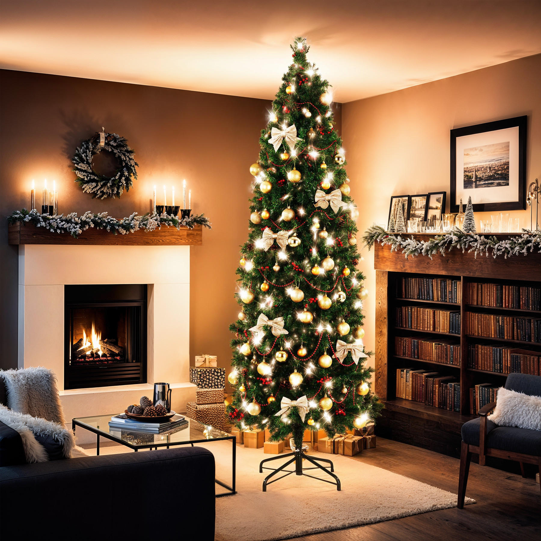 Thumbnail - tectake Weihnachtsbaum, Grün, Kunststoff, 200 cm, Dekoration, Weihnachtsdekoration, Weihnachtsbäume & Zubehör