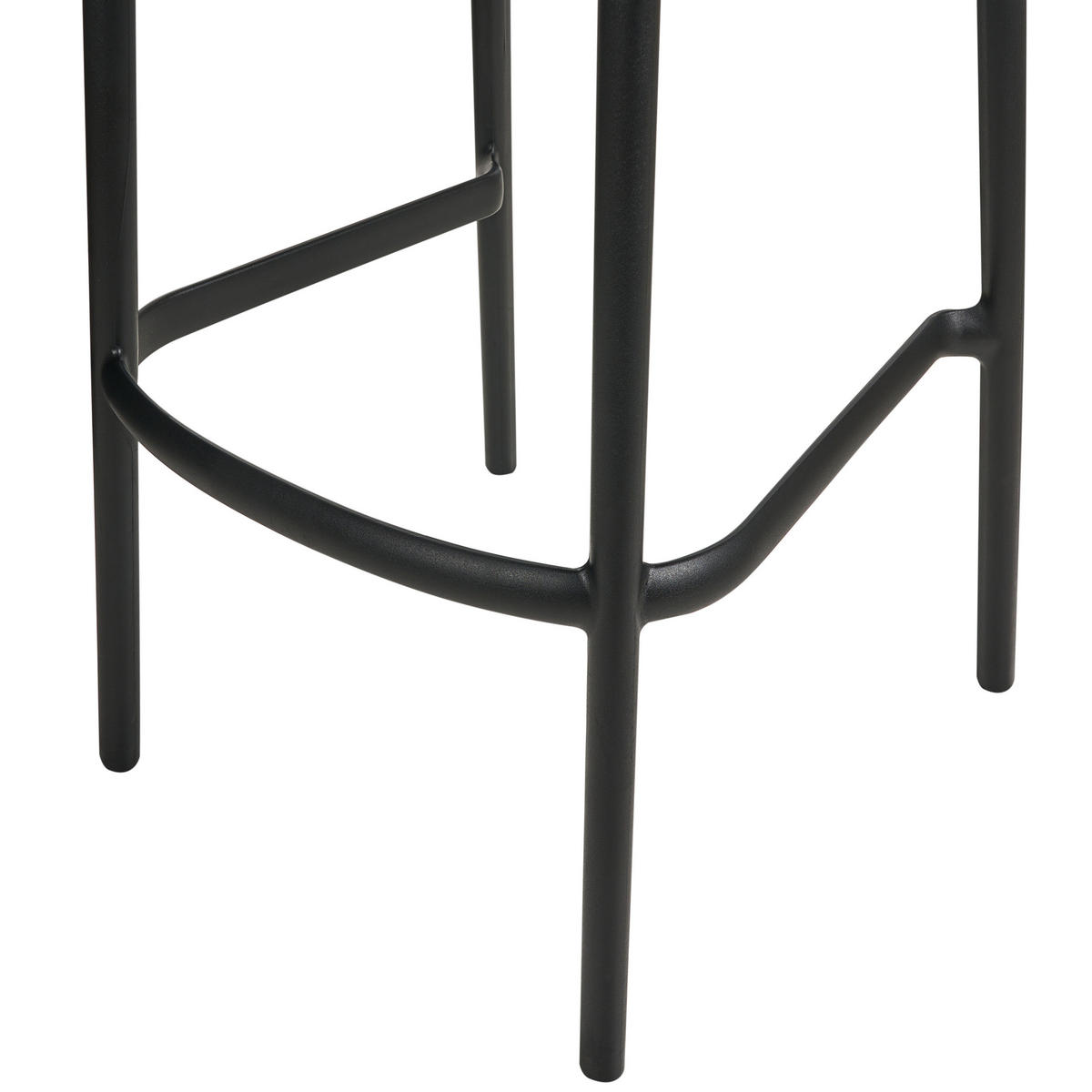 GARTEN-BARHOCKER 2er-Set Schwarz Porano - Schwarz, Kunststoff (48/106/48cm) - Beliani