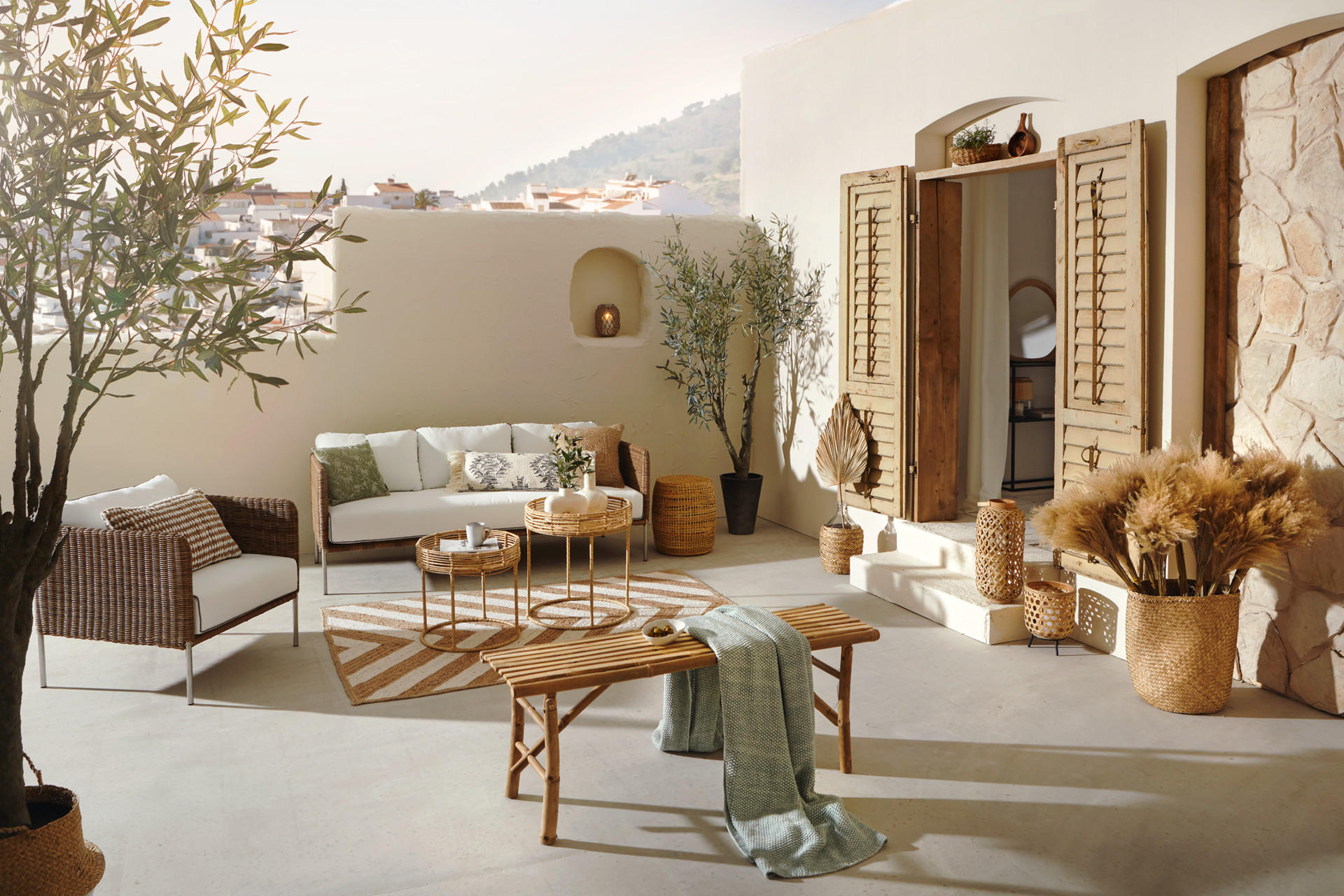 Terasa ve stylu Olive cottage