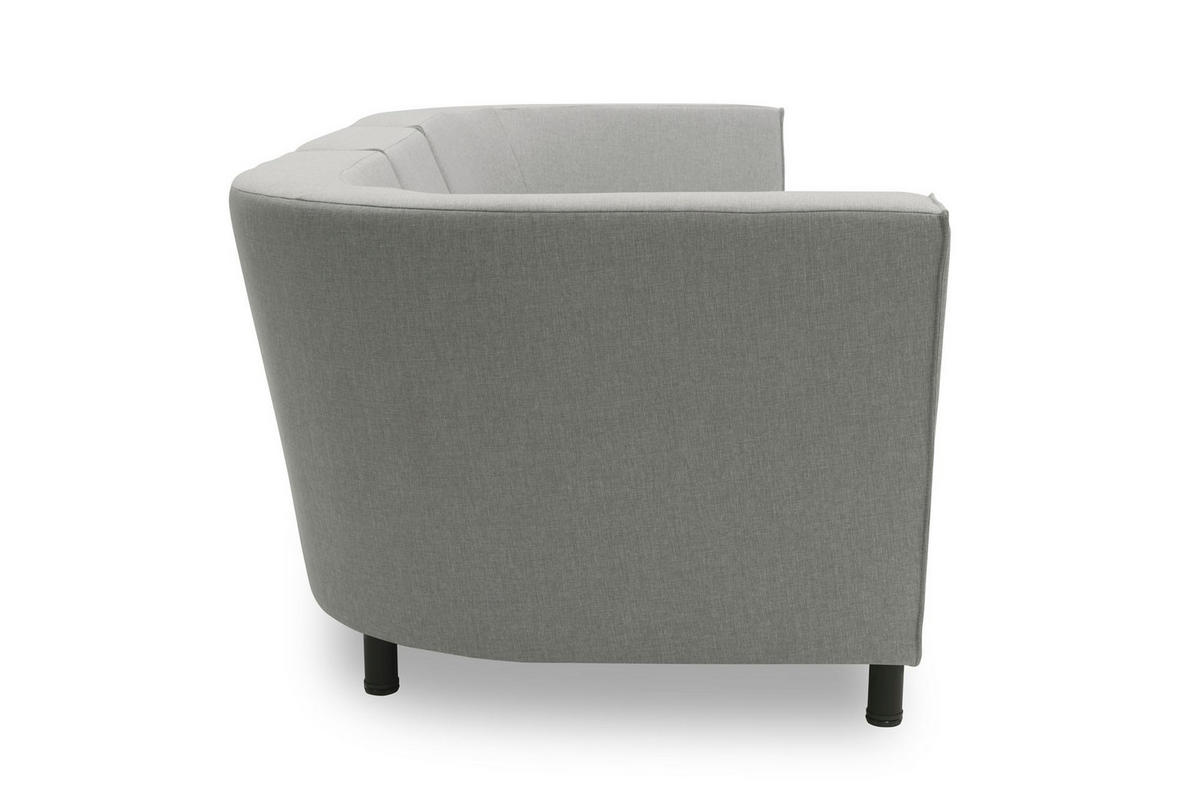 GARTENLOUNGE-SOFA 3-Sitzer Brandie 279x77x103 mit Outdoorbezug silber - Silberfarben, Kunststoff (279/77/103cm) - 58aufmkessel