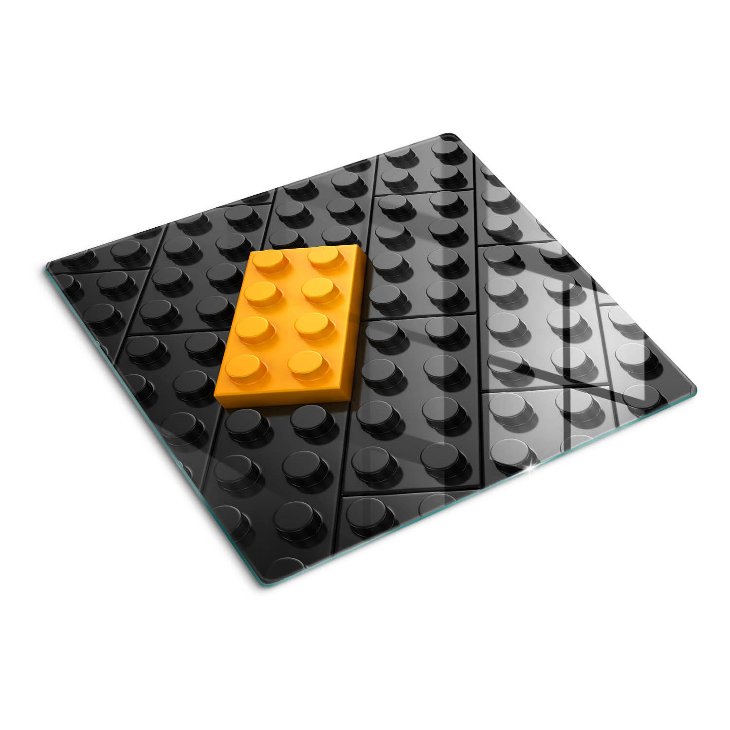 GLASPLATTE 60x52 cm Lego - Gelb, Glas (60/0.4/52cm) - TULUP