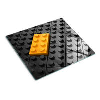 GLASPLATTE 60x52 cm Lego - Gelb, Glas (60/0.4/52cm) - TULUP
