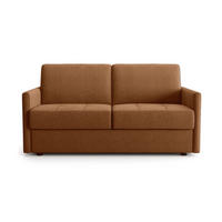 SCHLAFSOFA 3-sitzer mit express-Öffnung in stoff cosenza 87/175/100 cm - Terracotta, Holz (100/87/102cm) - Calicosy