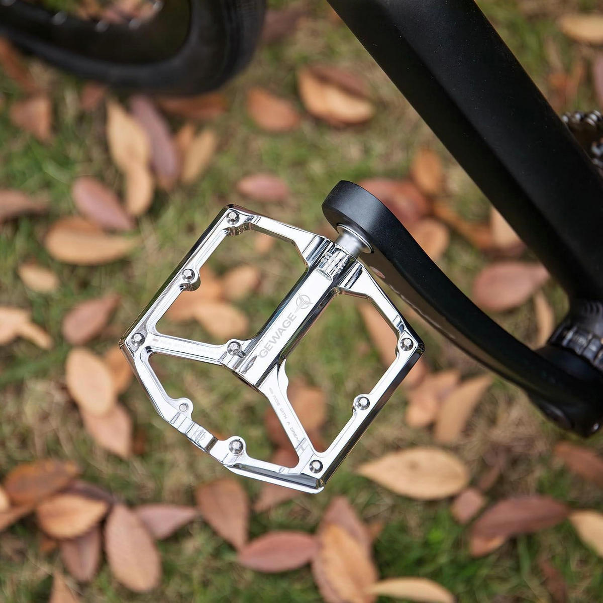 FAHRRADPEDALE Rennrad/Mountainbike 3 Lager Silber - Silberfarben, Metall (10/1.4/10.4cm)
