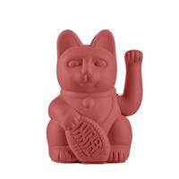 WINKEKATZE Lucky Cat Classic, Kunststoff, Berry Red, ca. 15 cm - Lila, Kunststoff (8.5/15/10.5cm) - Donkey Products