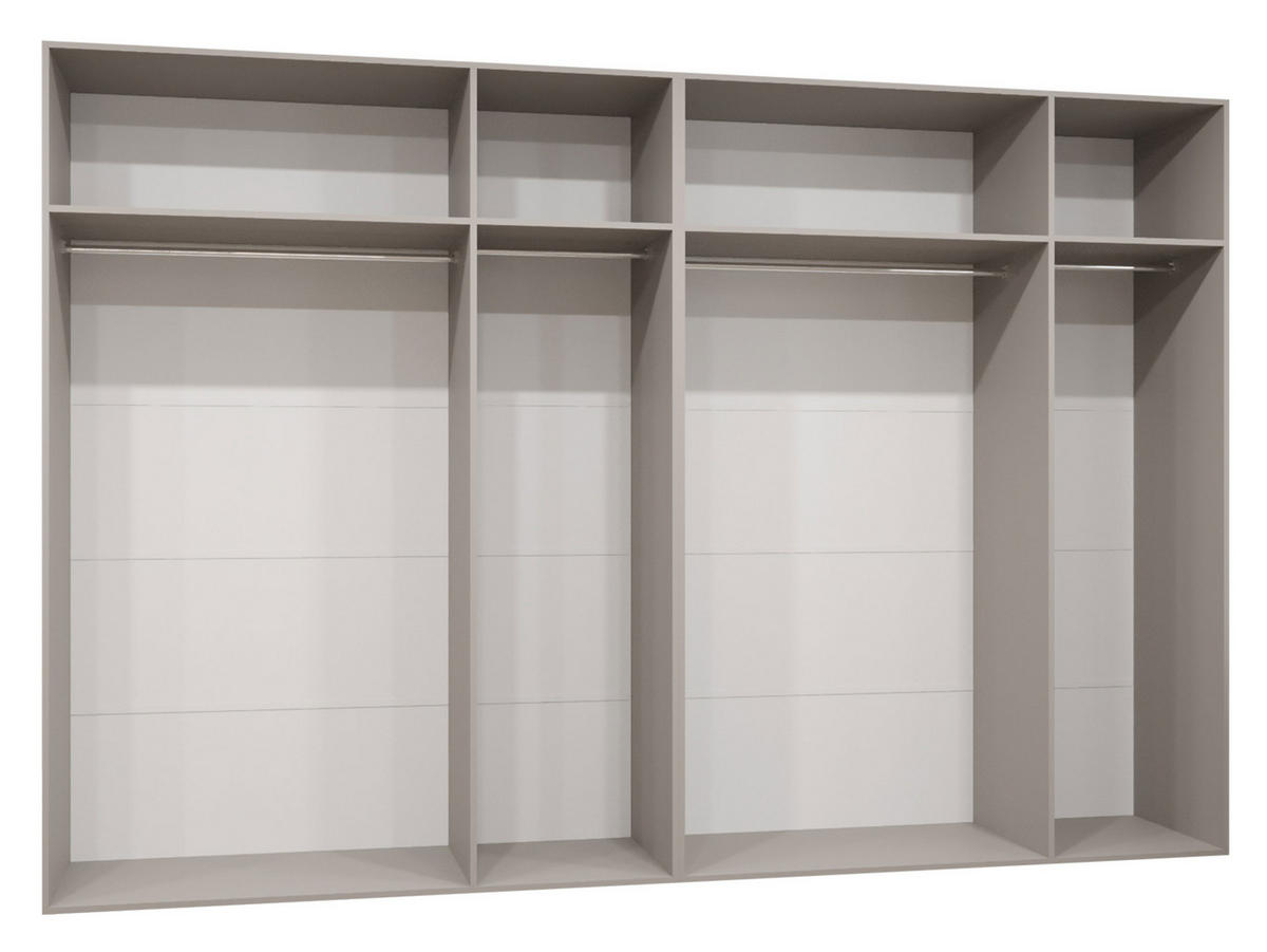 DREHTÜRENSCHRANK Malaga 300 - Weiß, Holzwerkstoff (300/202/52cm) - MIRJAN24
