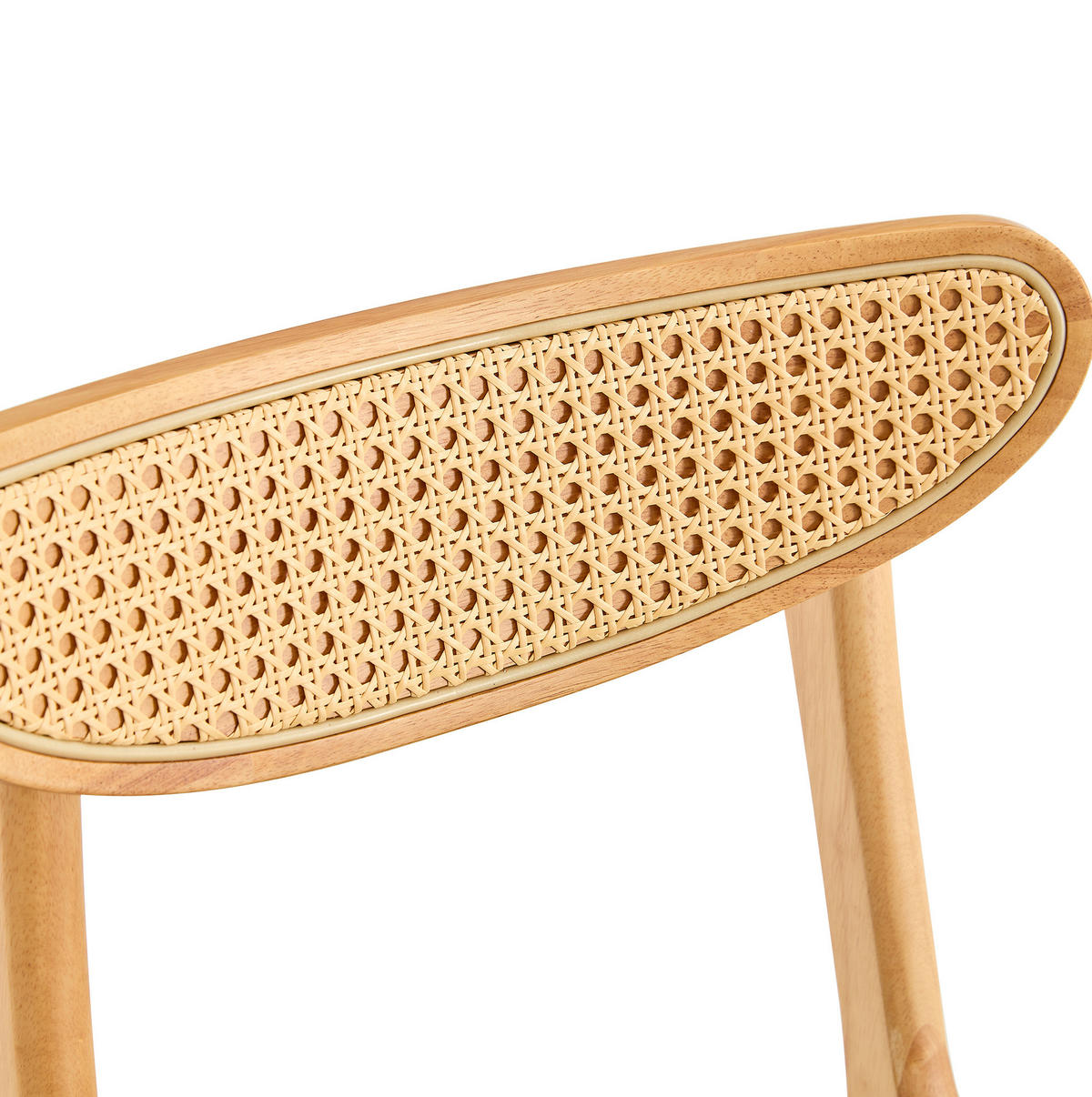ESSZIMMERSTUHL 2er-Set mit Rattan-Rückenlehne aus Holz - Birnbaumfarben, Holz (43.9/78.7/45cm) - Meubliv