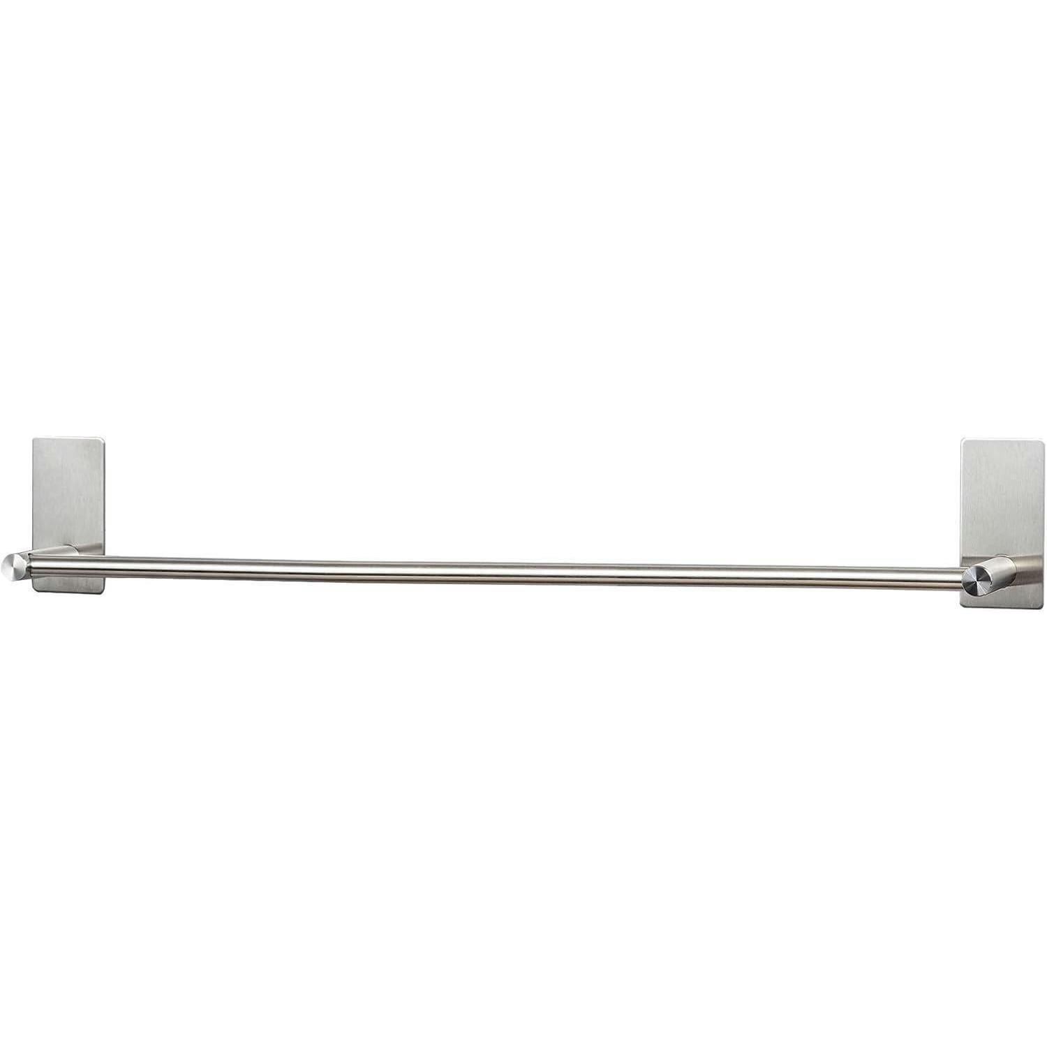 HANDTUCHHALTER ohne Bohren 75 cm Edelstahl Silber - Silberfarben, Metall (9/6/75cm)