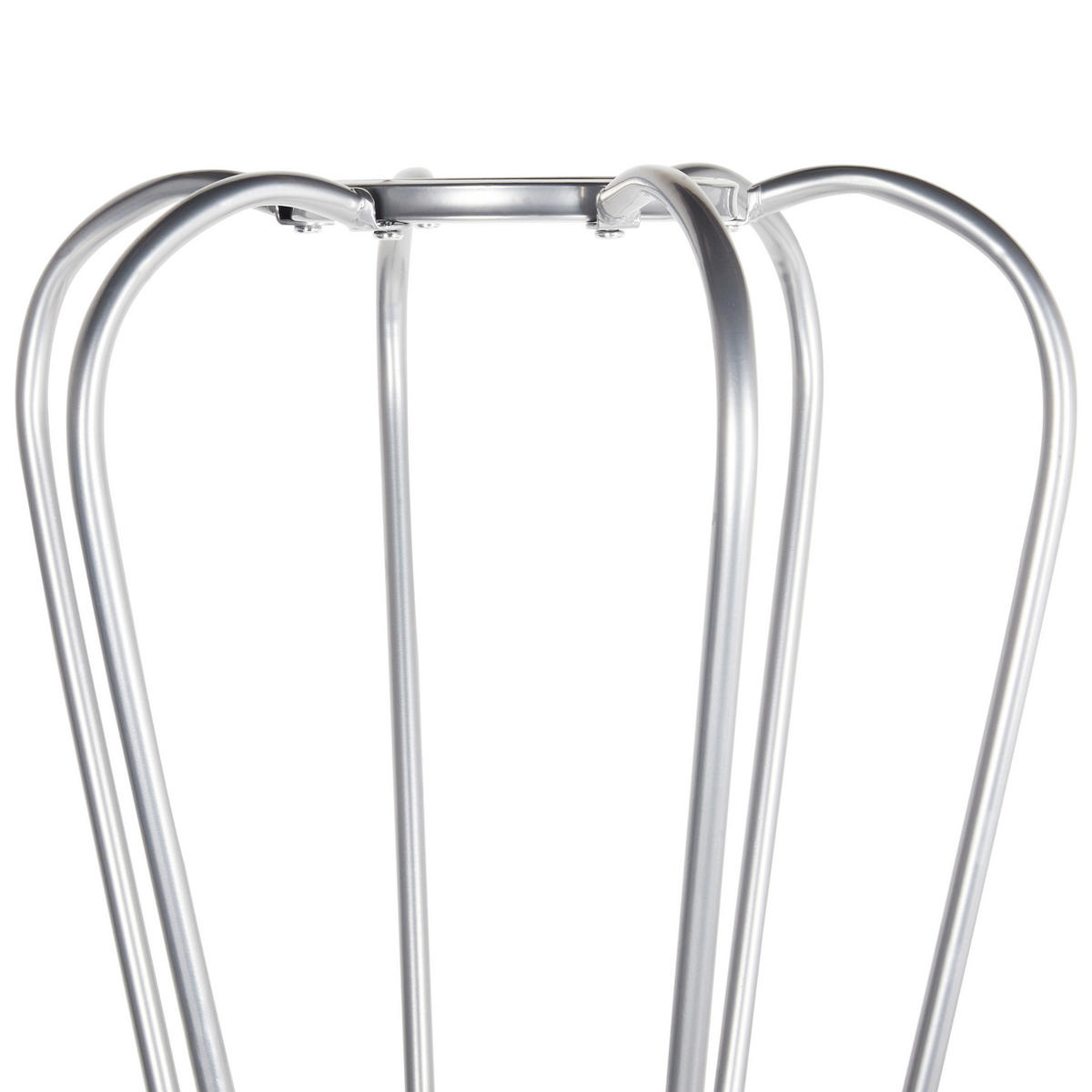GARDEROBENSTÄNDER Metall silber 165 cm Ordway - Silberfarben, Metall (42/165/42cm) - Beliani