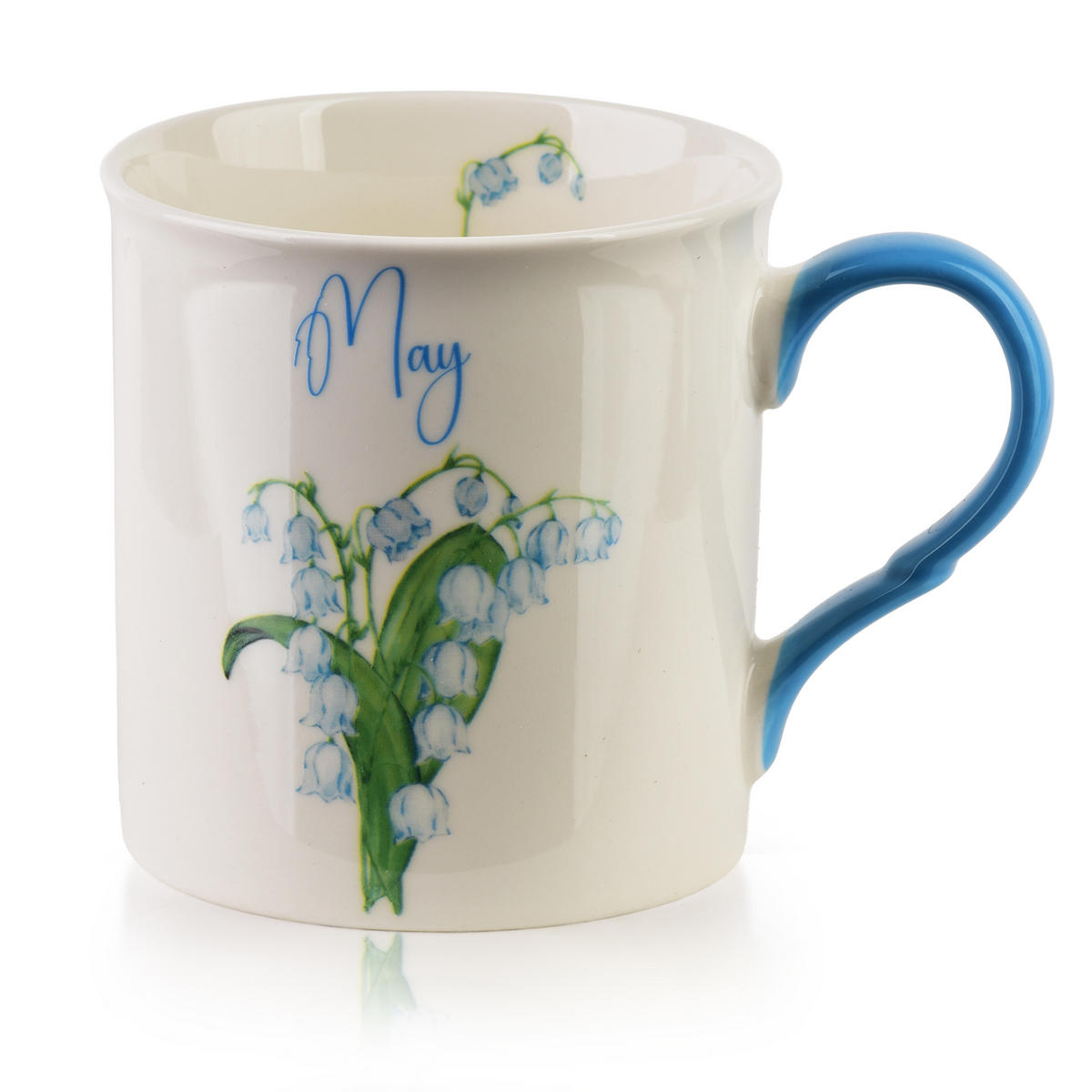 BECHER Mes blau 8.5/10/9 cm Porzellan - Hellblau, Keramik (0.32L) - Mondex