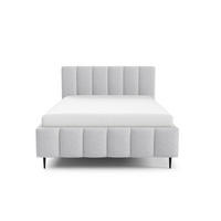 POLSTERBETT mit Bettkasten 140x200 cm in Hellgrau - Hellgrau, Metall (140/200cm) - Home Collective