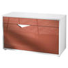 SCHUHSCHRANK Kolmio Bordeaux Hochglanz - Bordeaux, Holzwerkstoff (85/50/33cm) - Vladon