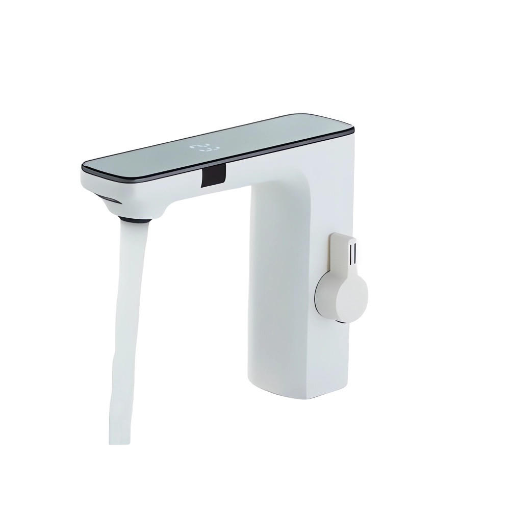 WASCHTISCHARMATUR Smart Sensor Weiß - Weiß, Metall (18/14/4.5cm)