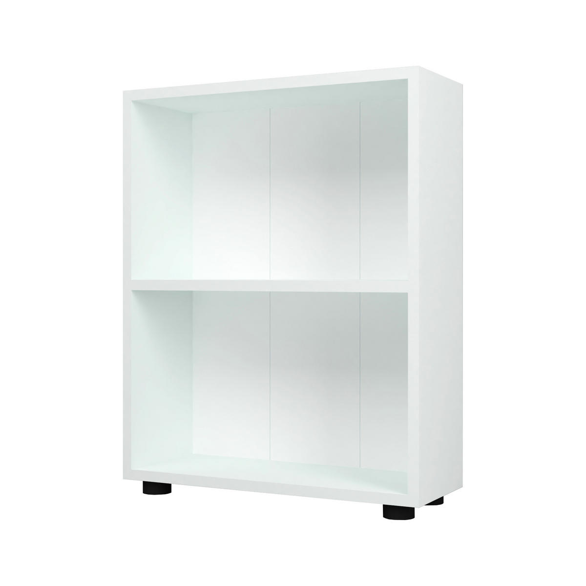 BÜCHERREGAL Vara - Weiß, Holzwerkstoff (55/72/20cm) - [en.casa]