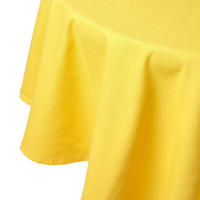 TISCHDECKE gelb rund 178 cm, 100% Baumwolle - Gelb, Textil (178/178cm) - Homescapes