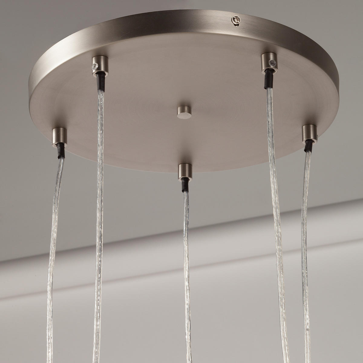 PENDELLEUCHTE - Metall / Glas, 5-flammig - Multicolor, Glas/Metall (50/50/130cm) - home24