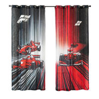 VORHANG 2ER SET SEOUL HxB 245x140 cm Racing - Rot, Textil (140/245cm) - Gardinenbox
