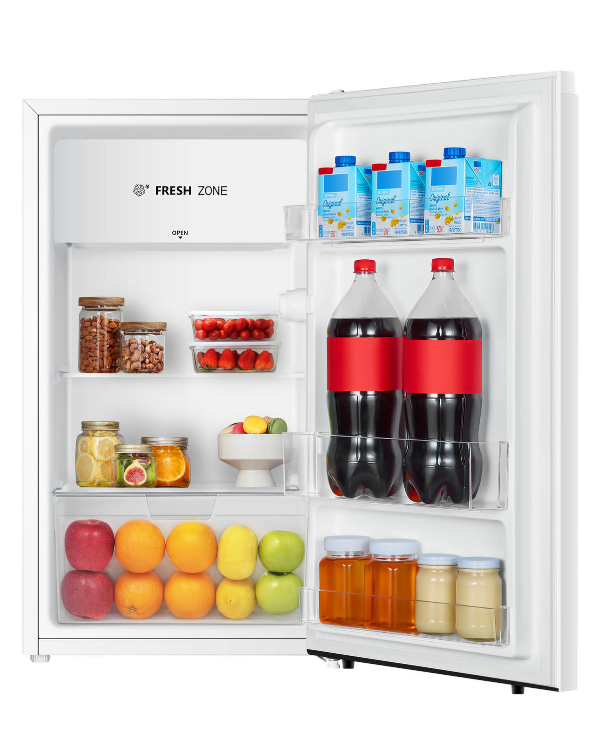 MINIKÜHLSCHRANK KHKS93EW weiß 94 Liter LED - Weiß, Kunststoff (47.5/84/45cm) - PKM