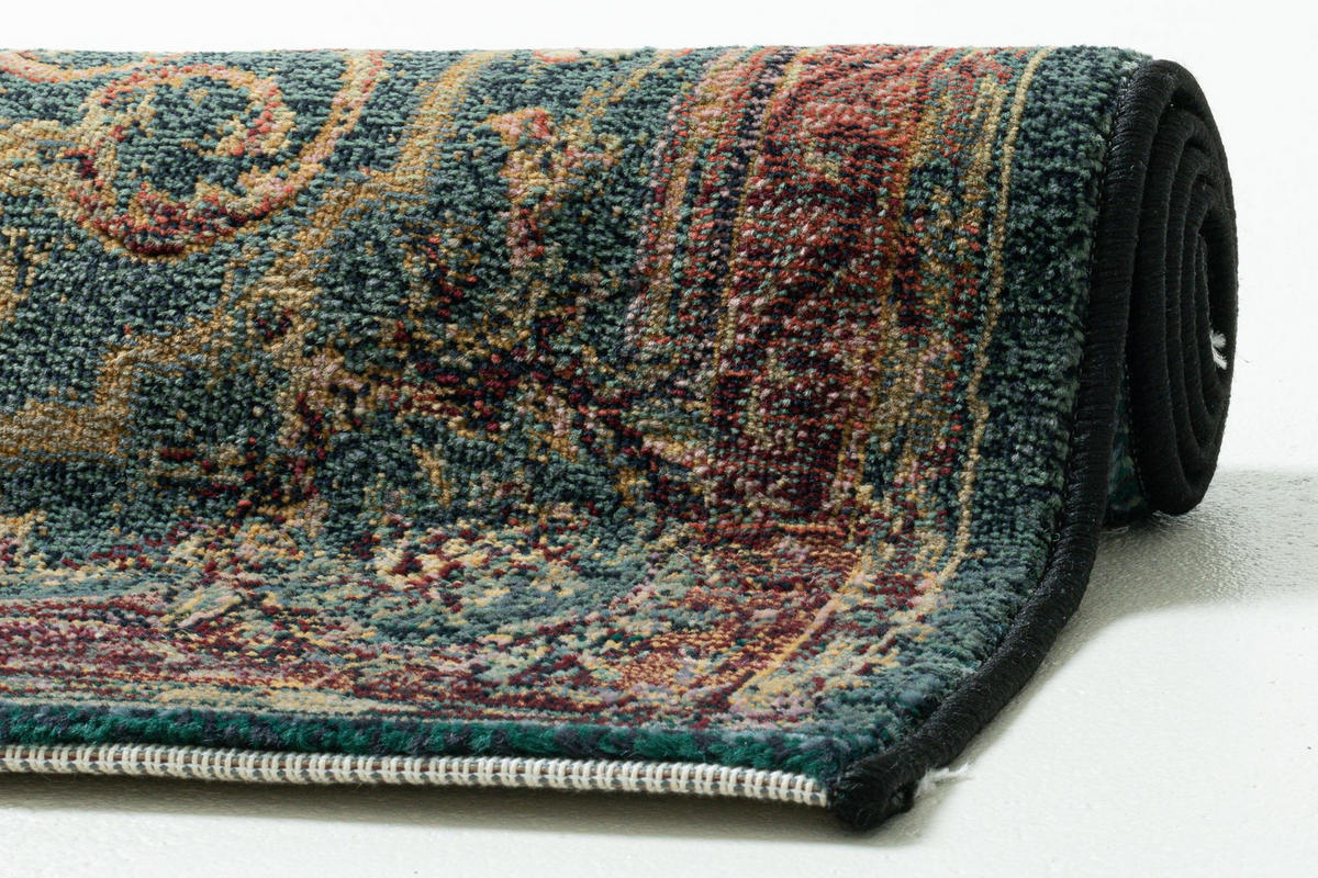 WEBTEPPICH Gabiro 856 Bettumrandung 68x570 cm - Grün, Textil (68/570cm) - THEKO