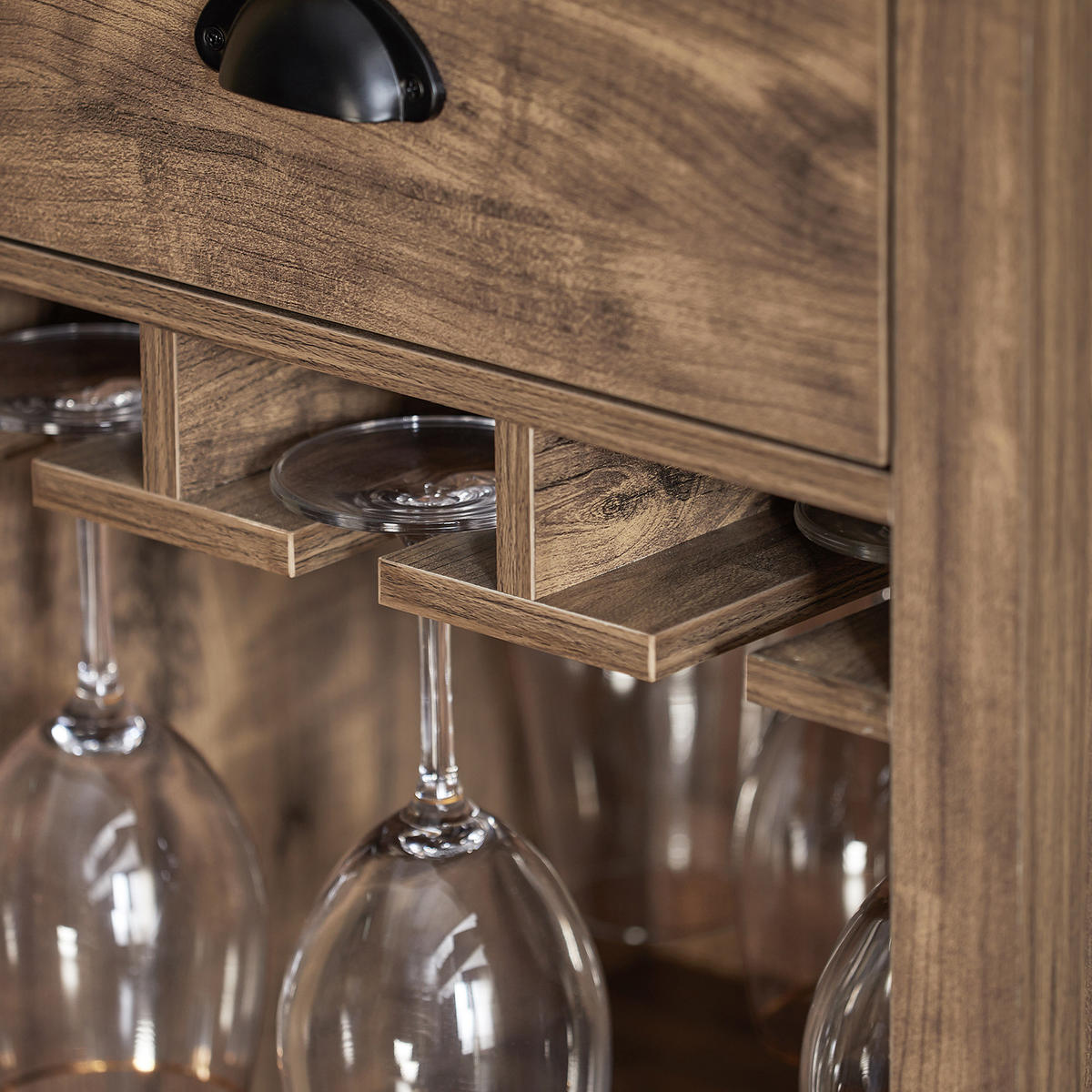 KÜCHENINSEL Vintage Braun - Braun, Holzwerkstoff (110/95/55cm) - SoBuy