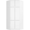 KLEIDERSCHRANK Weiß 235/100/50 - Weiß, Holzwerkstoff (100/235/50cm) - RAUMHIRSCH FURNITURE