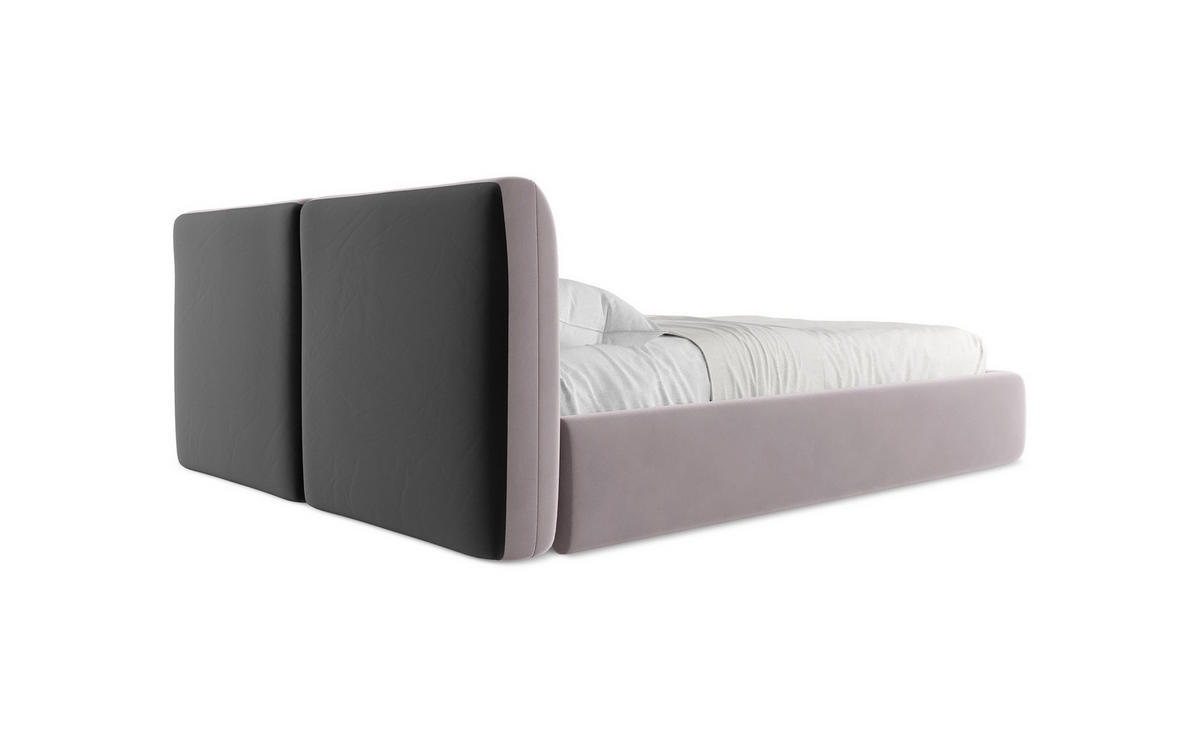 POLSTERBETT mit Bettkasten und Lattenrost 180x225 Grau - Schwarz/Grau, Kunststoff/Textil (140/200cm) - Makamii