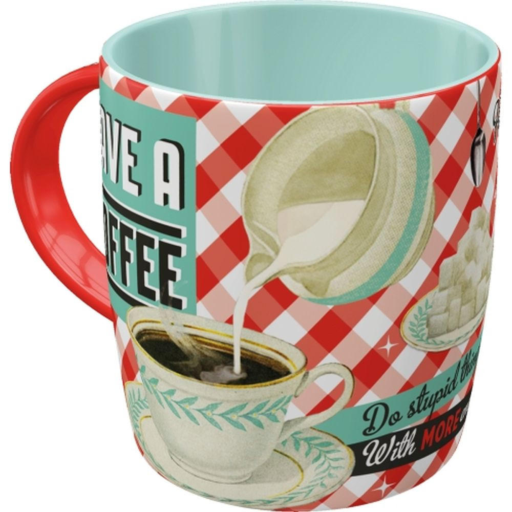 KAFFEETASSE 330 ml Say it 50's Have A Coffee - Multicolor, Keramik (0.33L) - Nostalgic-Art