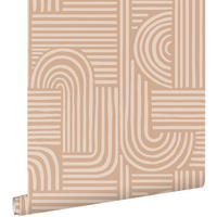TAPETE 3D-Muster 53 cm x 10.05 m - Terracotta, Papier (53/1000cm) - ESTAhome
