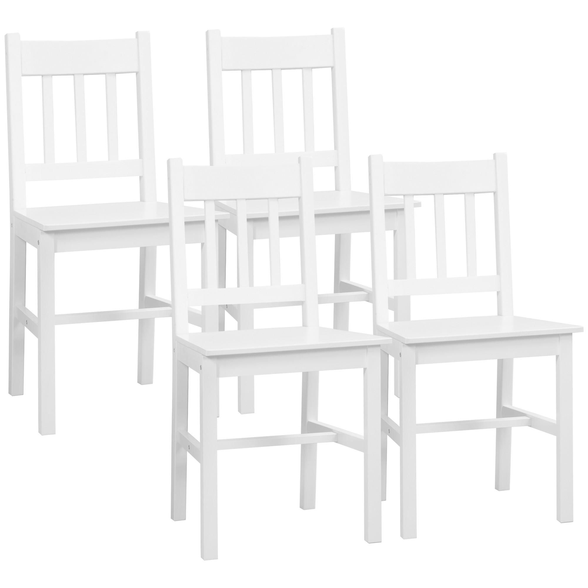 ComfortXL Esszimmerstühle Weiß 41x85.5x46.5 cm