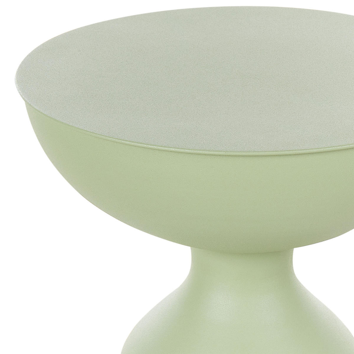 BEISTELLTISCH 2er-Set Metall hellgrün rund Cota/Tenjo - Grün, Metall (36/36/56cm) - Beliani