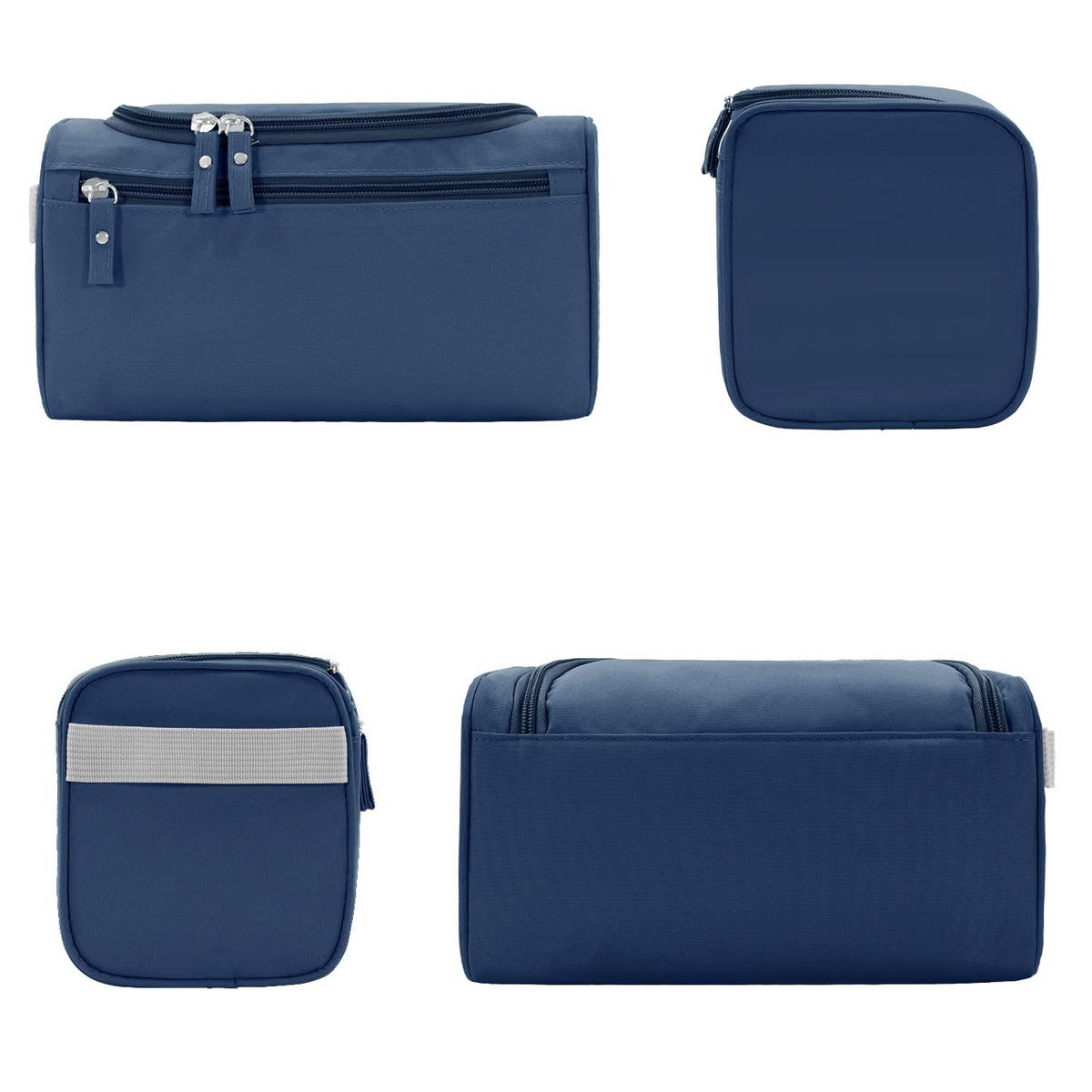 KOSMETIKTASCHE Toiletbag XL, Dunkelblau - Dunkelblau, Textil (14.5/15/25cm) - Kaket