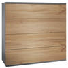 KOMMODE Pavos Eiche Wotan - Eiche Wotan, Holzwerkstoff (76/76/35cm) - Vladon
