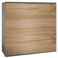 KOMMODE Pavos Eiche Wotan - Eiche Wotan, Holzwerkstoff (76/76/35cm) - Vladon