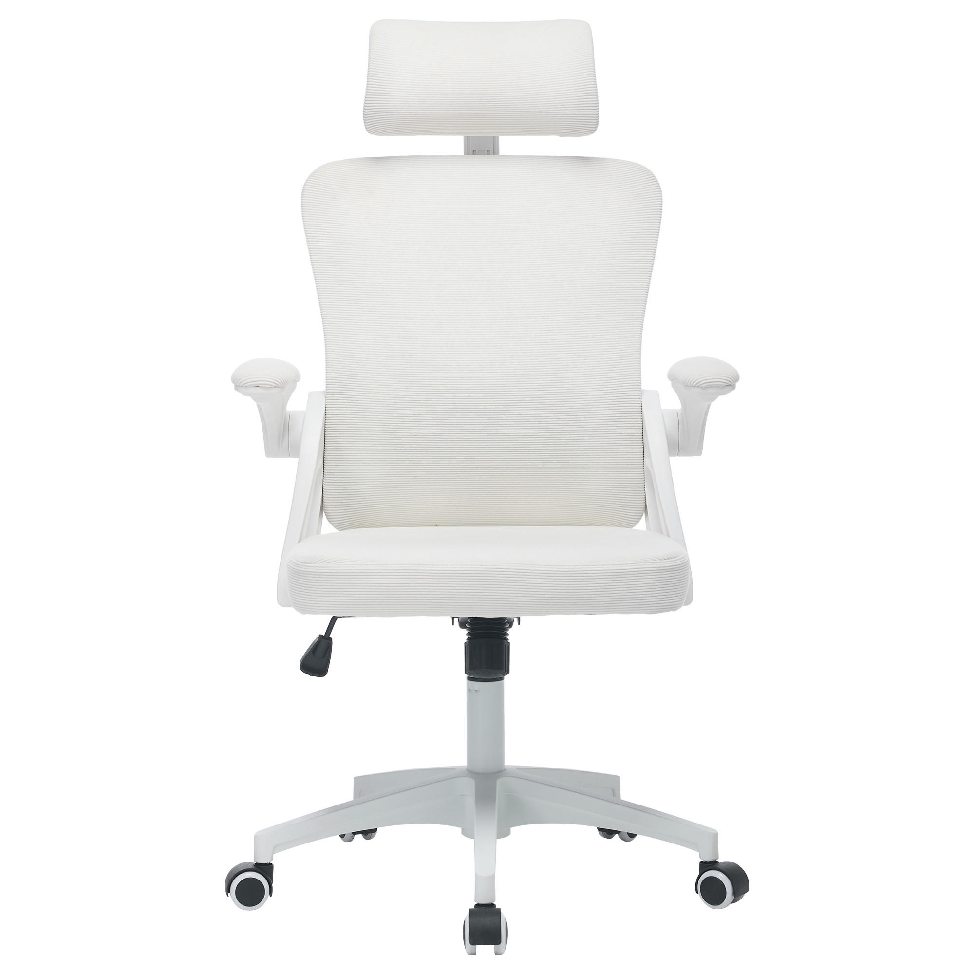 BÜROSTUHL Weiß 58/65/108 cm - Weiß, Metall (58/108/65cm) - PANGIVO