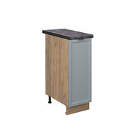 APOTHEKERUNTERSCHRANK Fame-Line Hellblau-grau 30 cm, AP Anthrazit - Honigeiche/Eiche Wotan, Holzwerkstoff (30/82/60cm) - Vicco