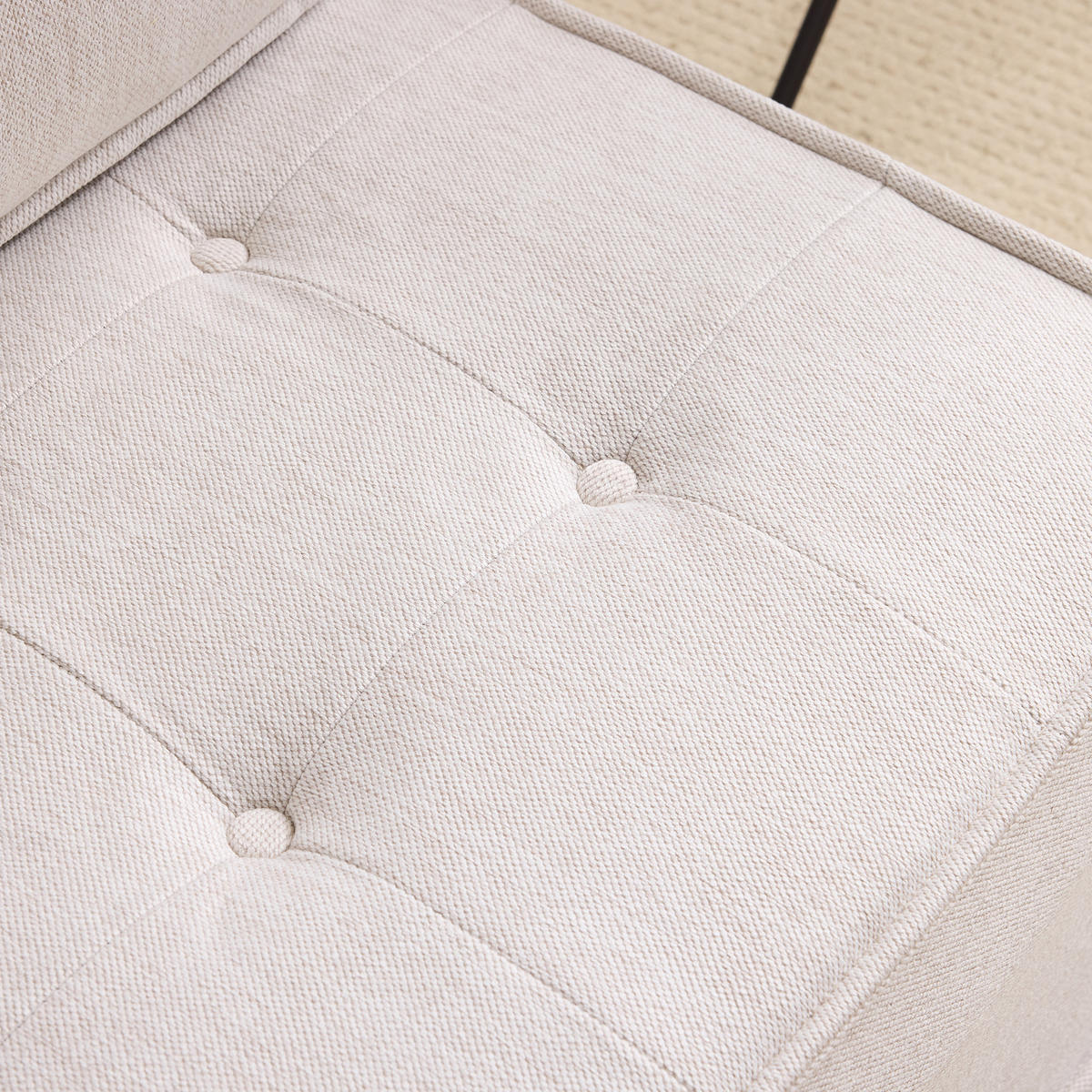 SESSEL DE-34982 modular mit Leinenbezug Beige - Beige, Holzwerkstoff (81/81/81cm) - ComfortXL