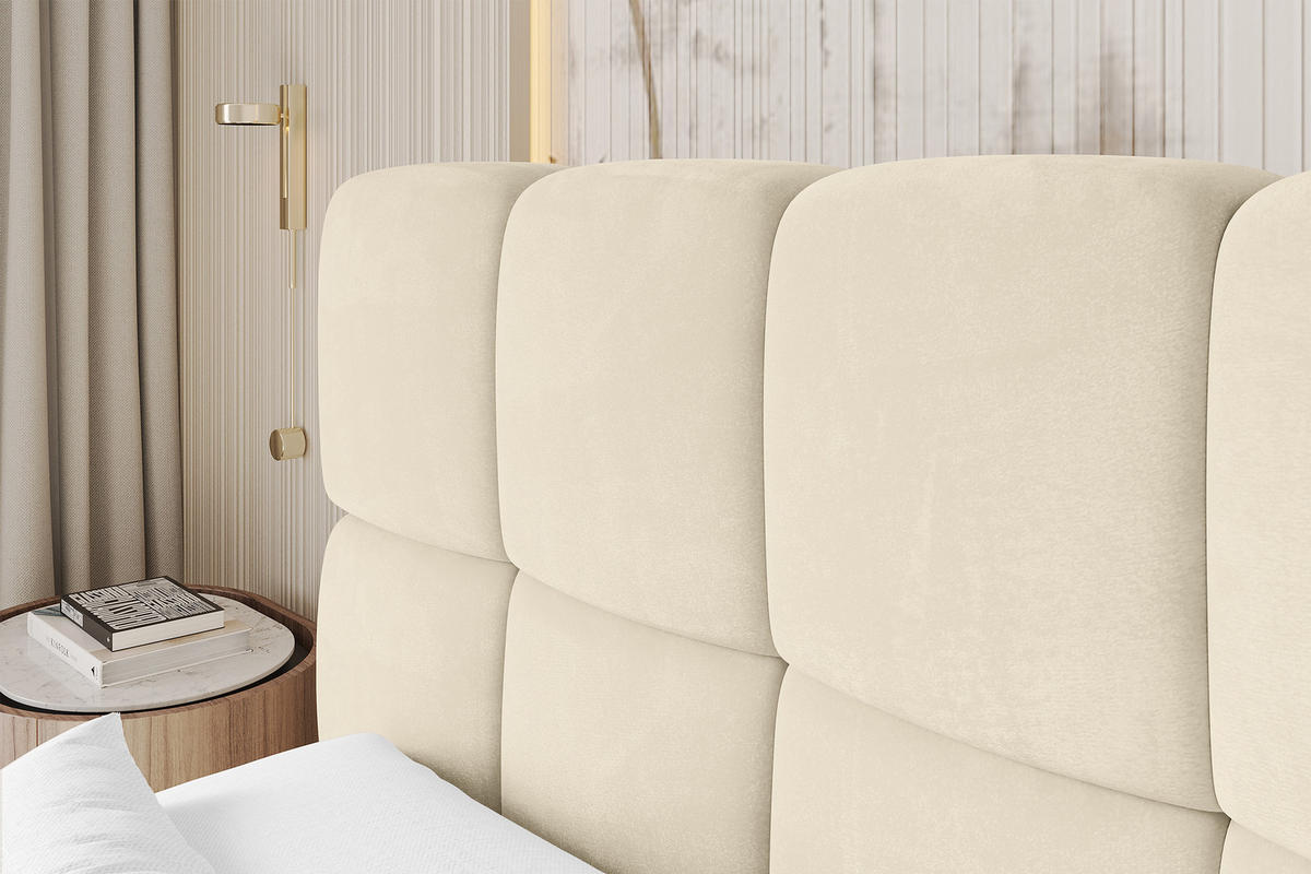 BOXBETT - AURI-H3 - 200x200 Beige Monolith - Sahara, Holzwerkstoff (200/200cm) - ALTDECOR