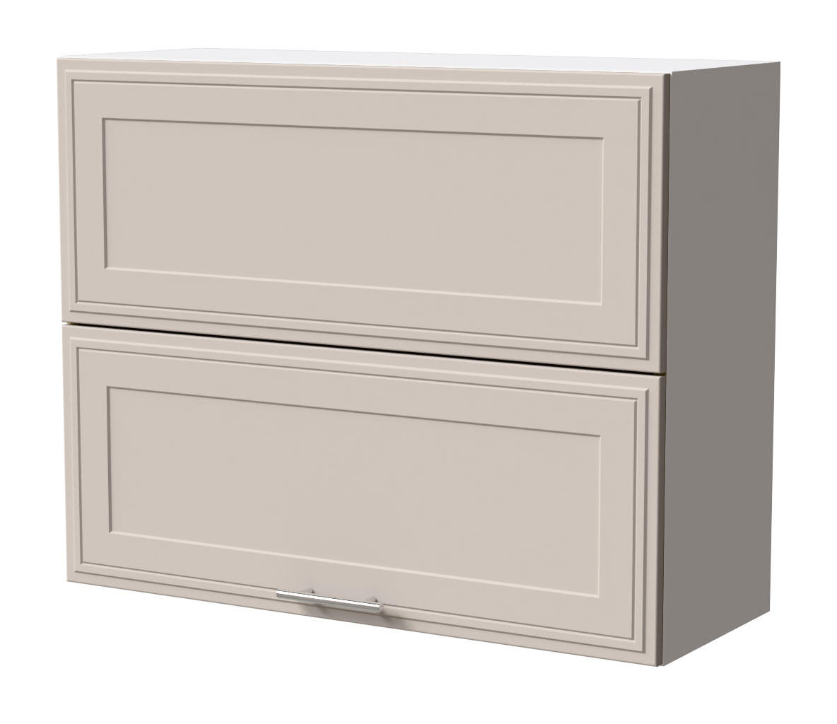 KLAPPHÄNGESCHRANK Salo W8B/90-AV Weiß / Kaschmir Matt 90 / 32,5 / 72cm - Kaschmir/Weiß, Holz/Holzwerkstoff (90/72/32.5cm) - Feldmann-Wohnen