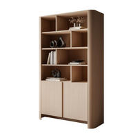 STANDREGAL DESTINY II, zweitürig mit offenen Regalböden - Eichefarben, Holzwerkstoff (103/170/39cm) - Lookway