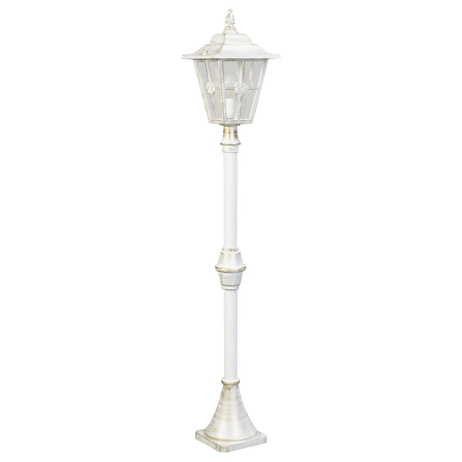 WEGELEUCHTE Weiß - Goldfarben/Weiß, Metall (22/22/134.5cm) - click-licht